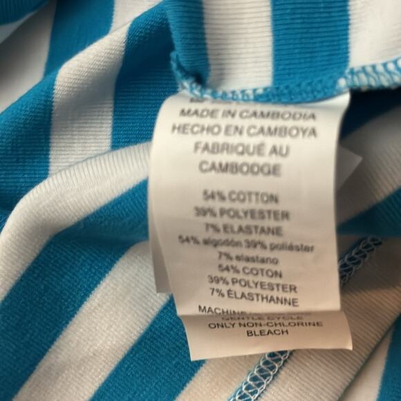 Michael Kors Women's Short Sleeve Blue & White Stripe Dress  Sz XS - Picture 11 of 12